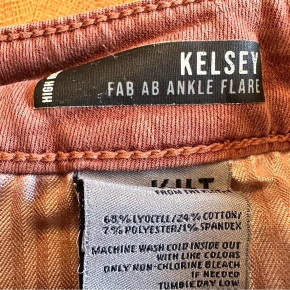 Kut From The Kloth High Rise Kelsey Fab Ab Ankle Flare- Women’s Size 10 - Picture 6 of 9